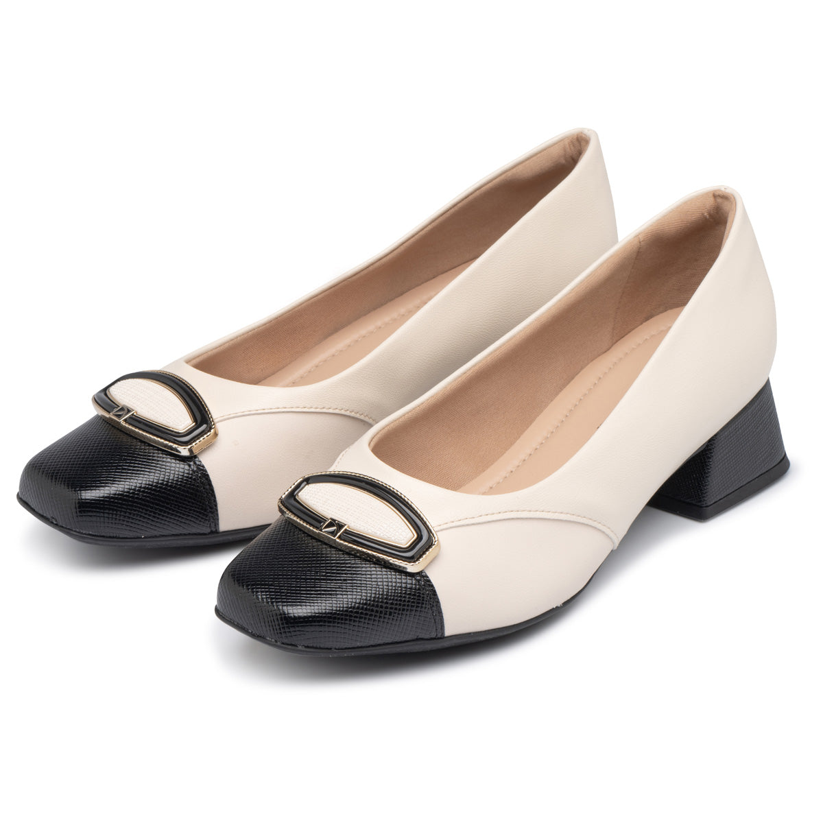 Zapato Mujer Hueso/Negro Tati 324 Piccadilly