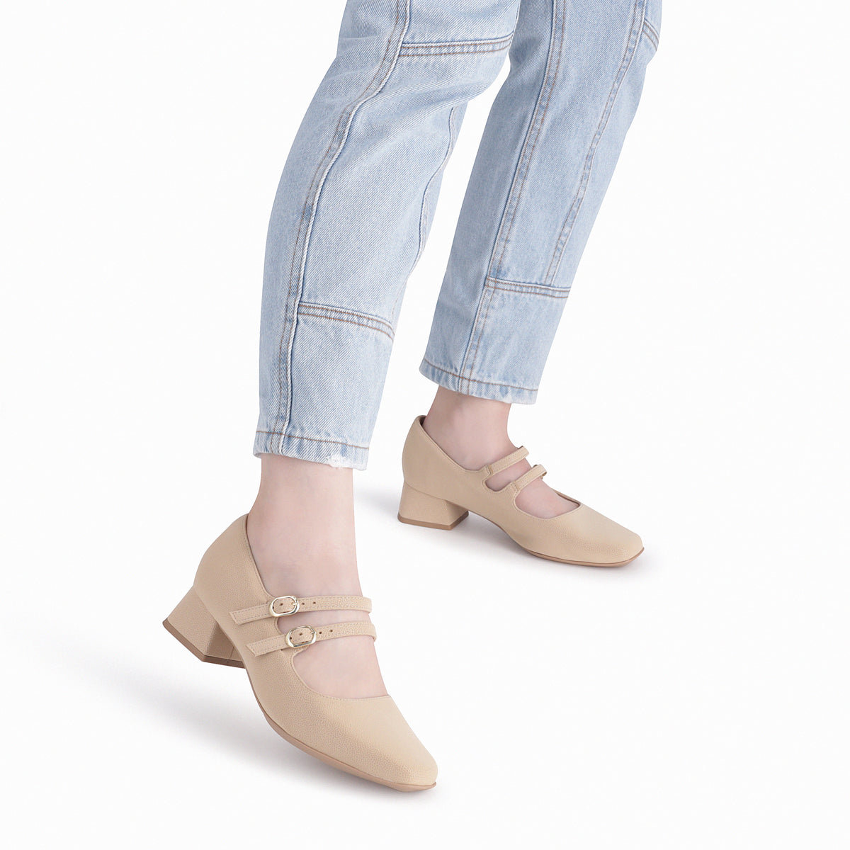Zapato Mary Jane Mujer BeigeTati Piccadilly