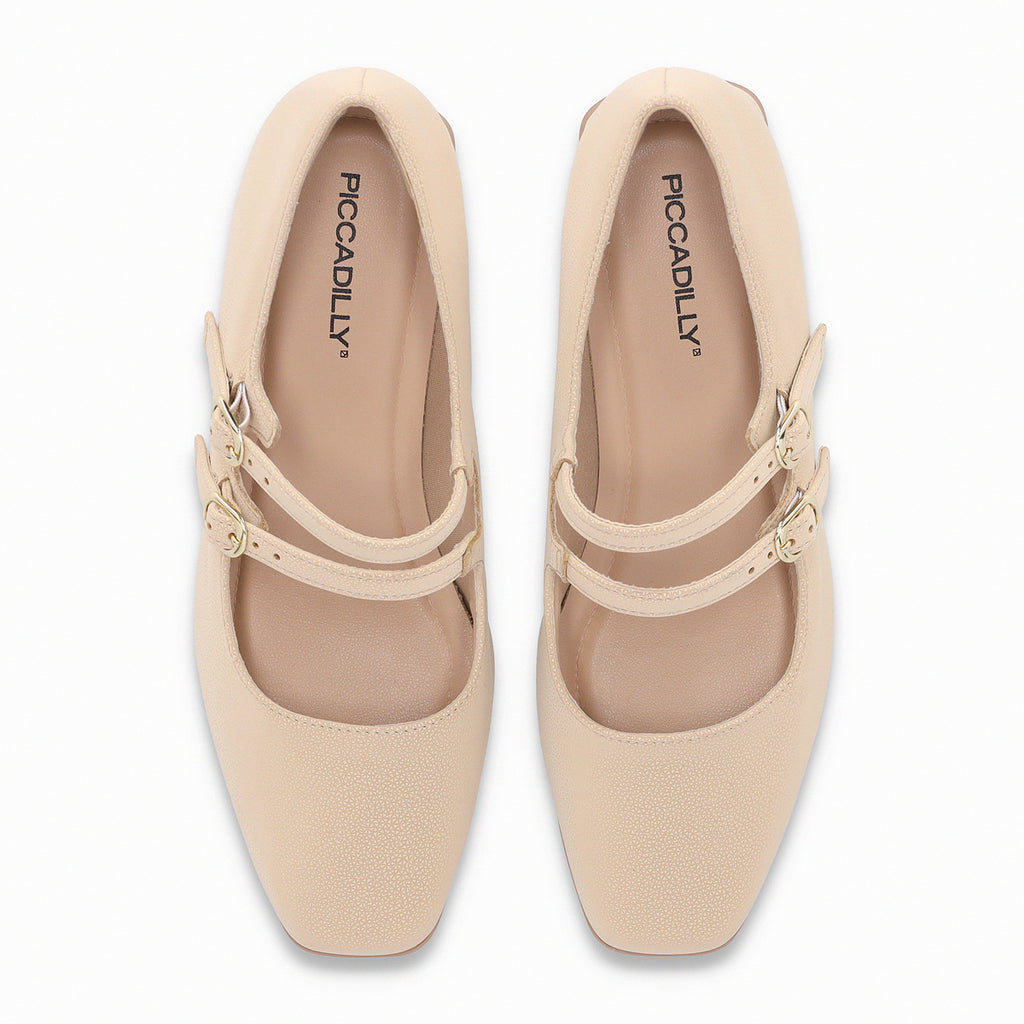 Zapato Mary Jane Mujer BeigeTati Piccadilly