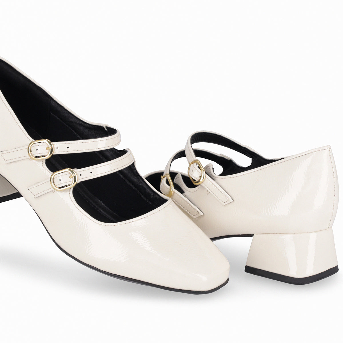 Zapato Mary Jane Mujer Crema/Charol Tati Piccadilly