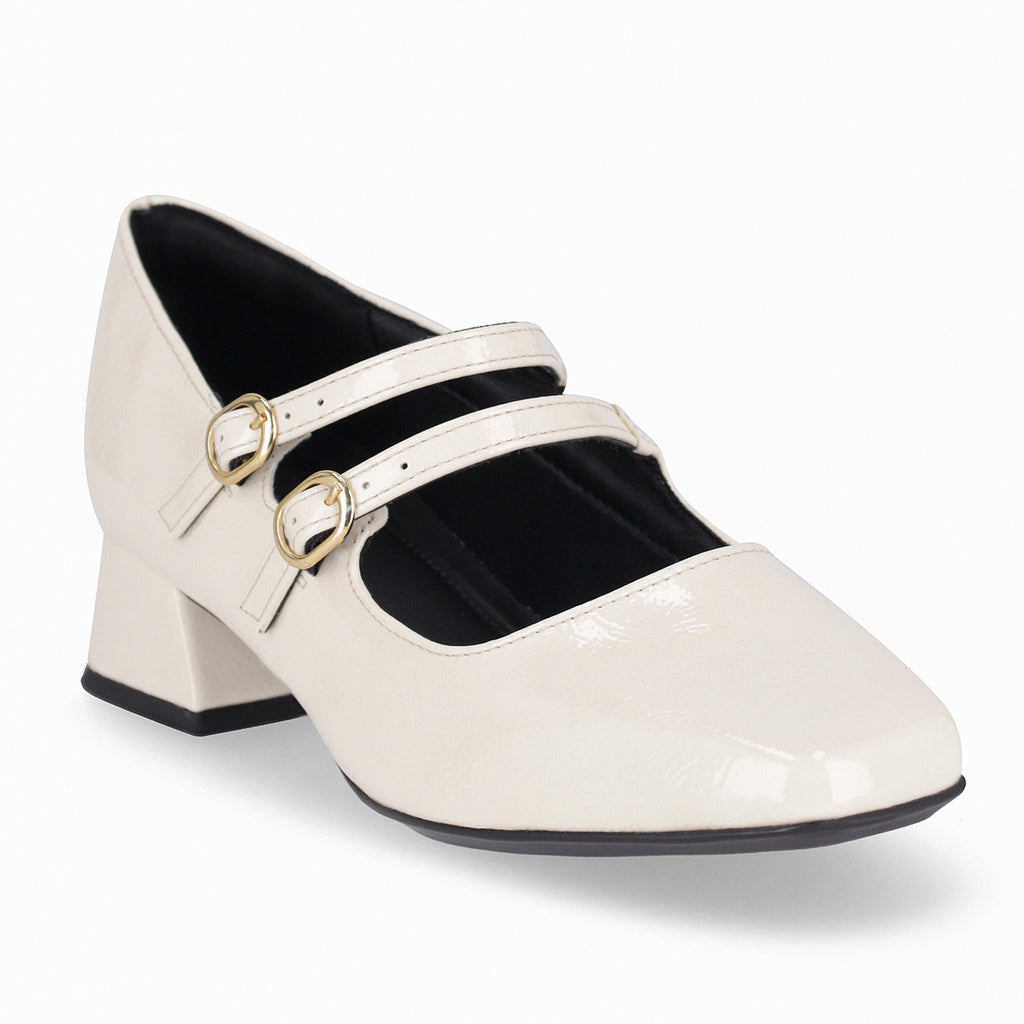 Zapato Mary Jane Mujer Crema/Charol Tati Piccadilly