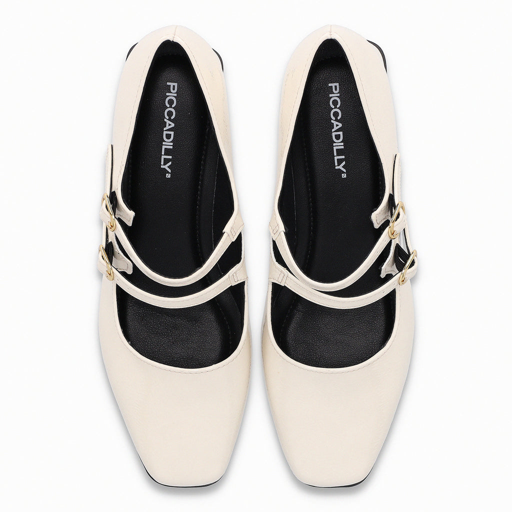 Zapato Mary Jane Mujer Crema/Charol Tati Piccadilly