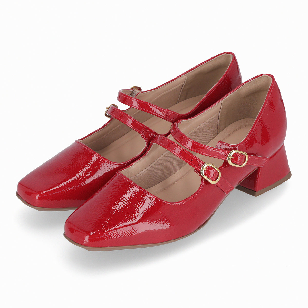 Zapato Mary Jane Mujer Rojo/Charol Tati Piccadilly