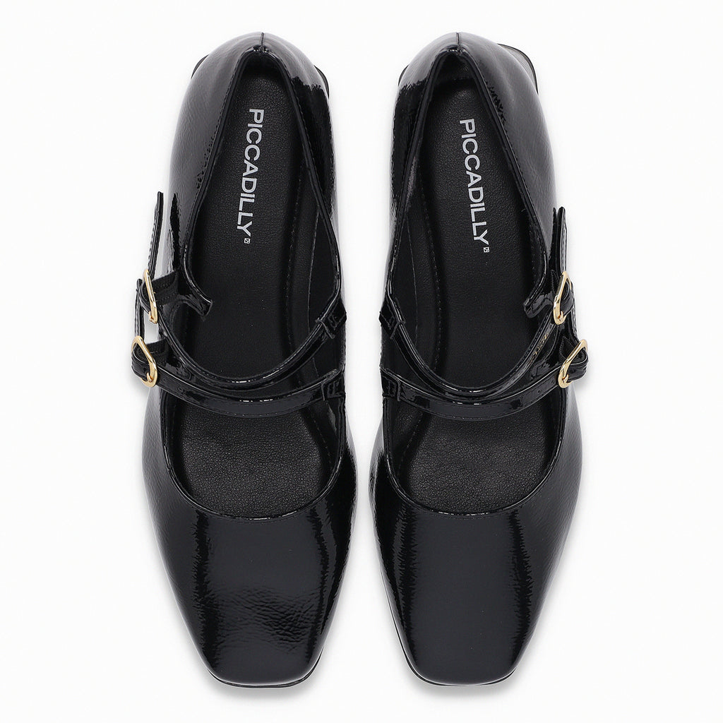 Zapato Mary Jane Mujer Negro/Charol Tati Piccadilly
