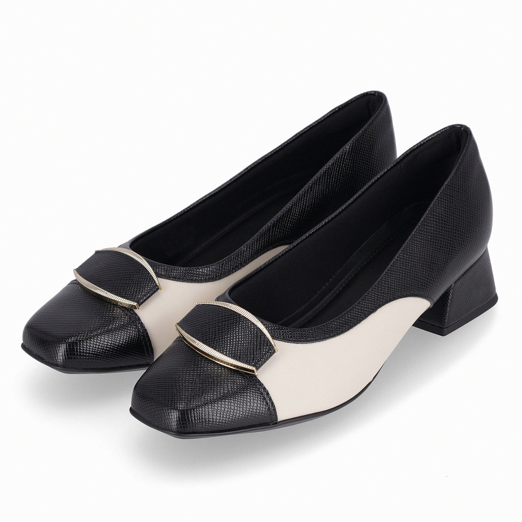 Zapato Mujer Negro/Crema Tati 417 Piccadilly