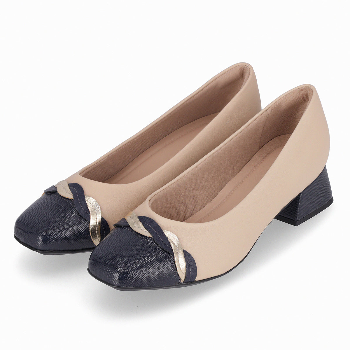 Zapato Mujer Beige/Azul Tati 418 Piccadilly