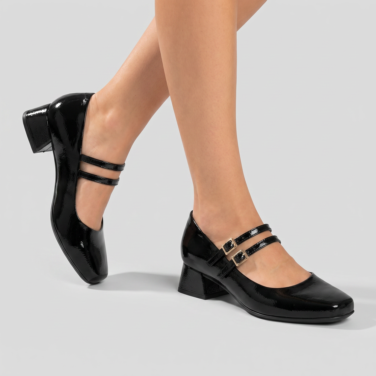 Zapato Mary Jane Negro/Charol Tati 95 Piccadilly