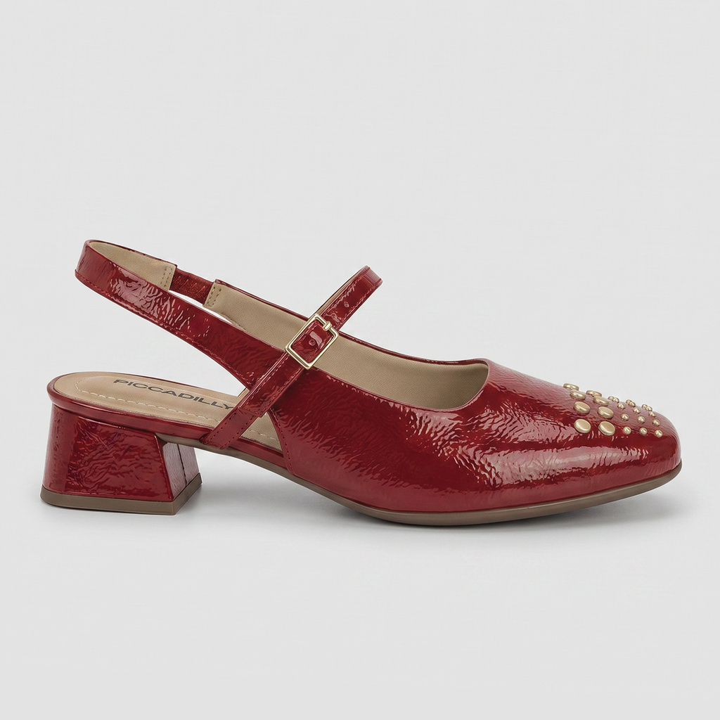 Zapato Mary Jane Carmín Tati 96 Piccadilly