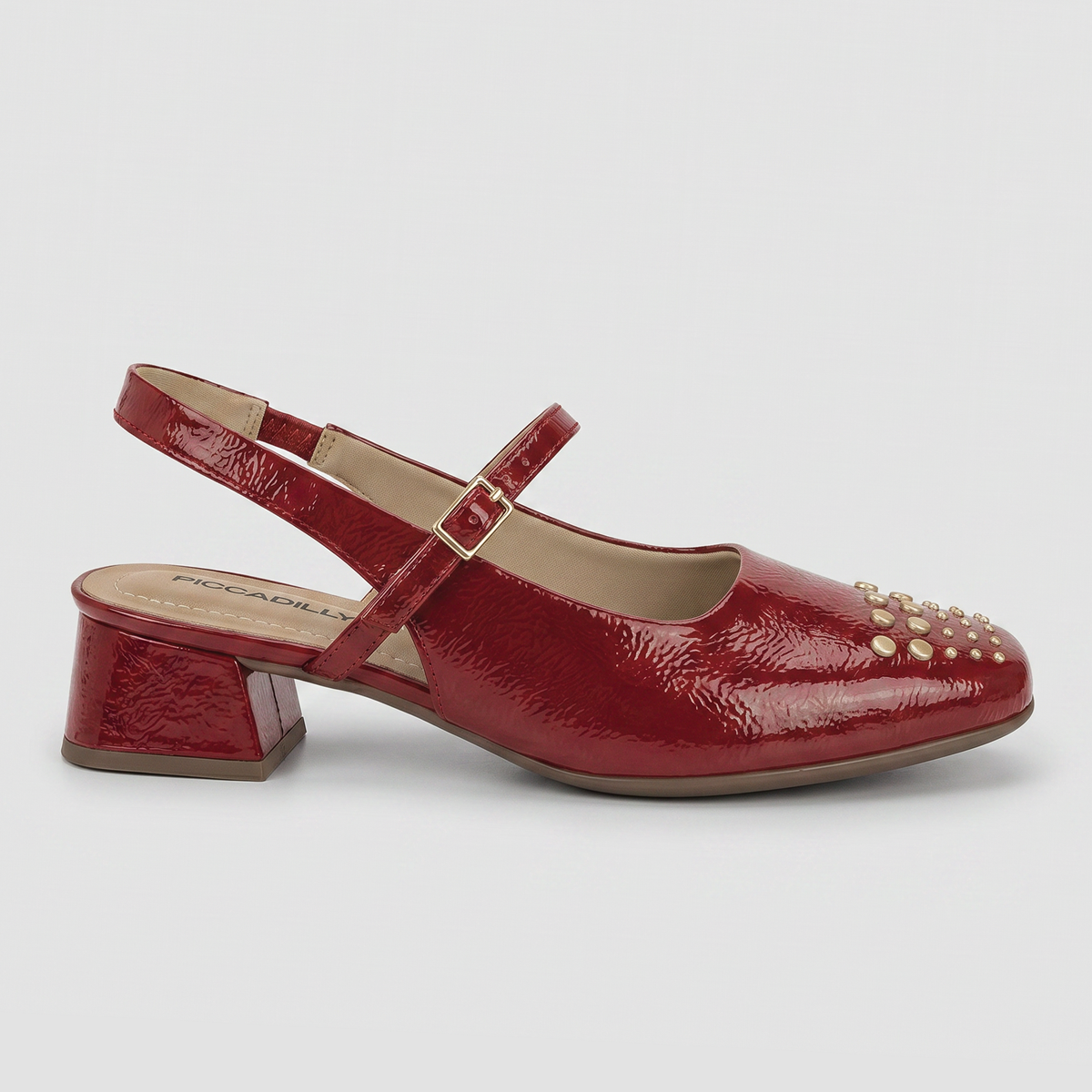 Zapato Mary Jane Carmín Tati 96 Piccadilly