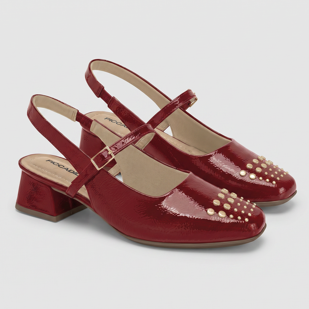 Zapato Mary Jane Carmín Tati 96 Piccadilly