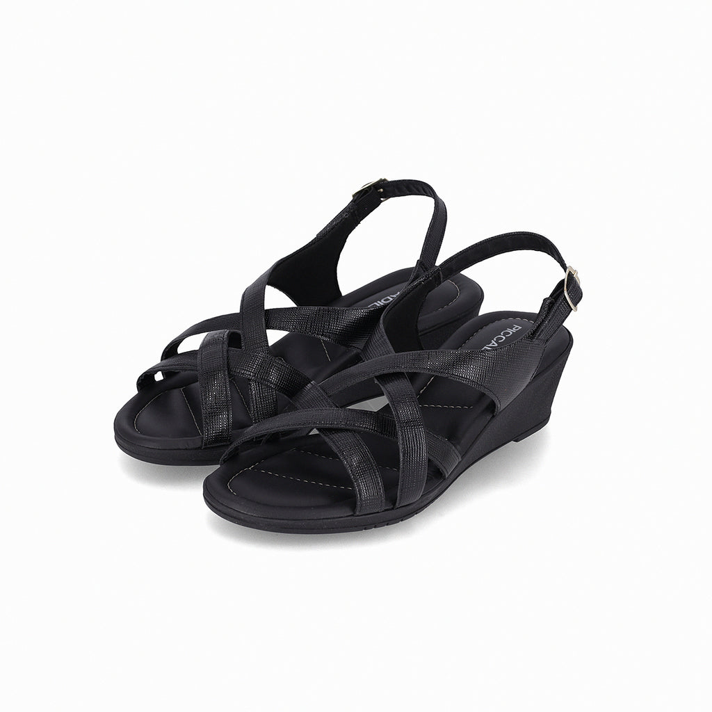 Sandalia Mujer Negro Carla Piccadilly