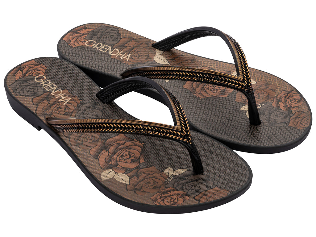 Sandalia Mujer Negro Acai Energy Grendha