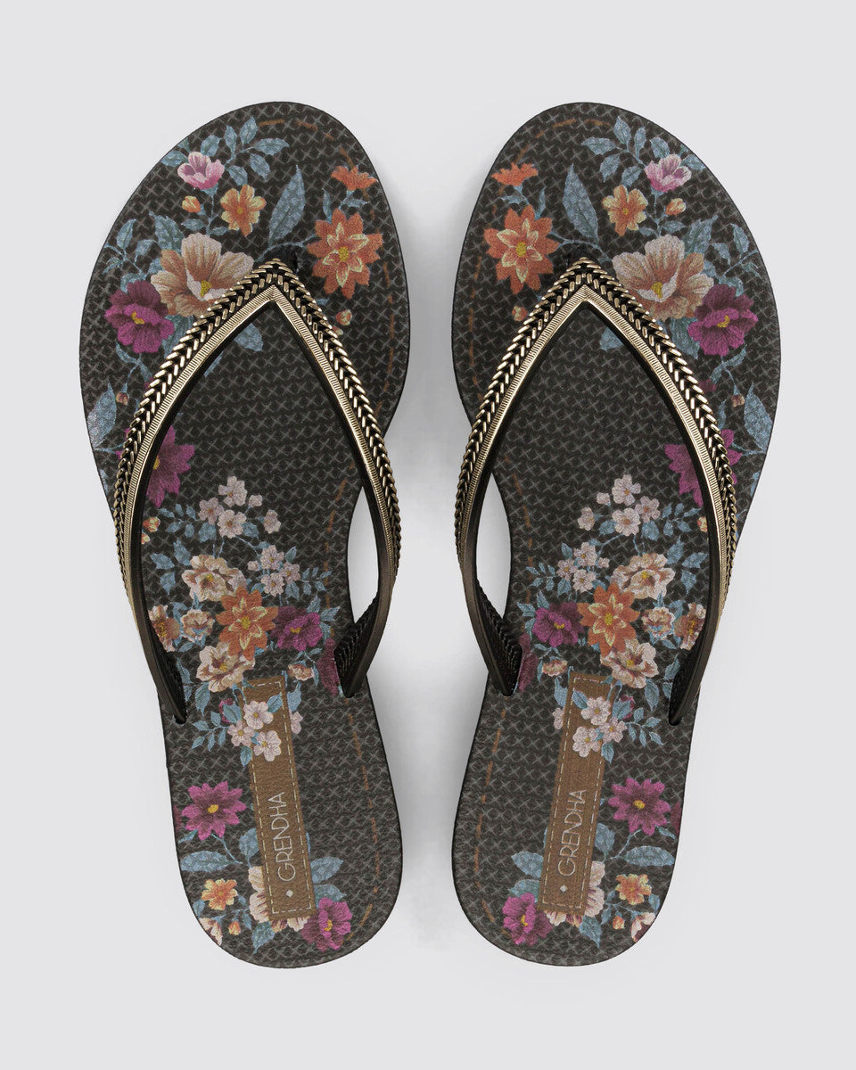 Sandalia Mujer Negro/Azul Acai Energy Grendha