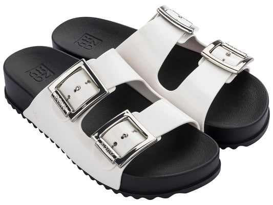 Sandalia Mujer Negro/Blanco New Partner Zaxy