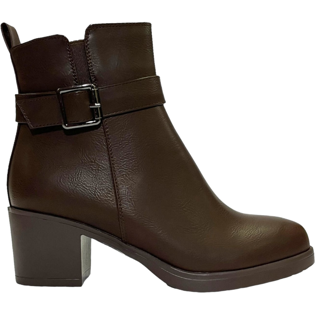 Botin Casual Mujer Cafe Augusta Detogni