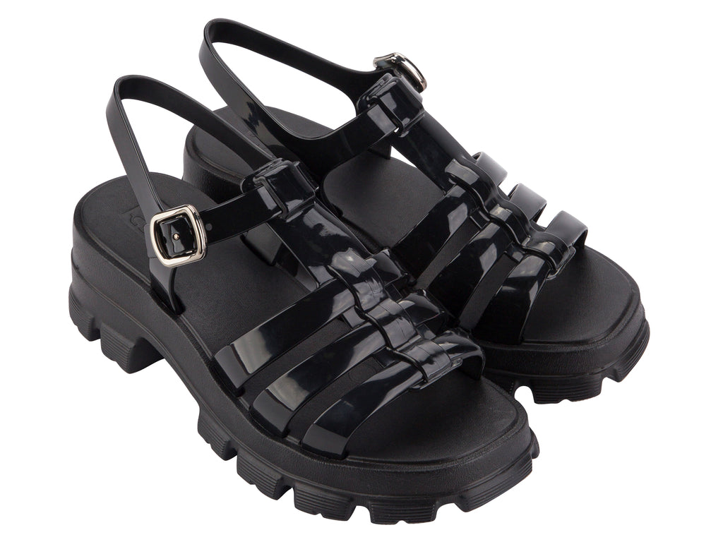 Sandalia Mujer Negro Power Zaxy