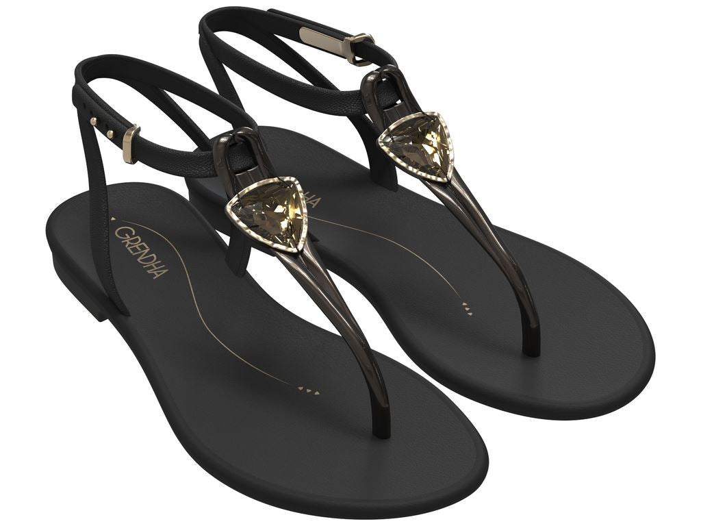 Sandalia Mujer Negro Luar Grendha