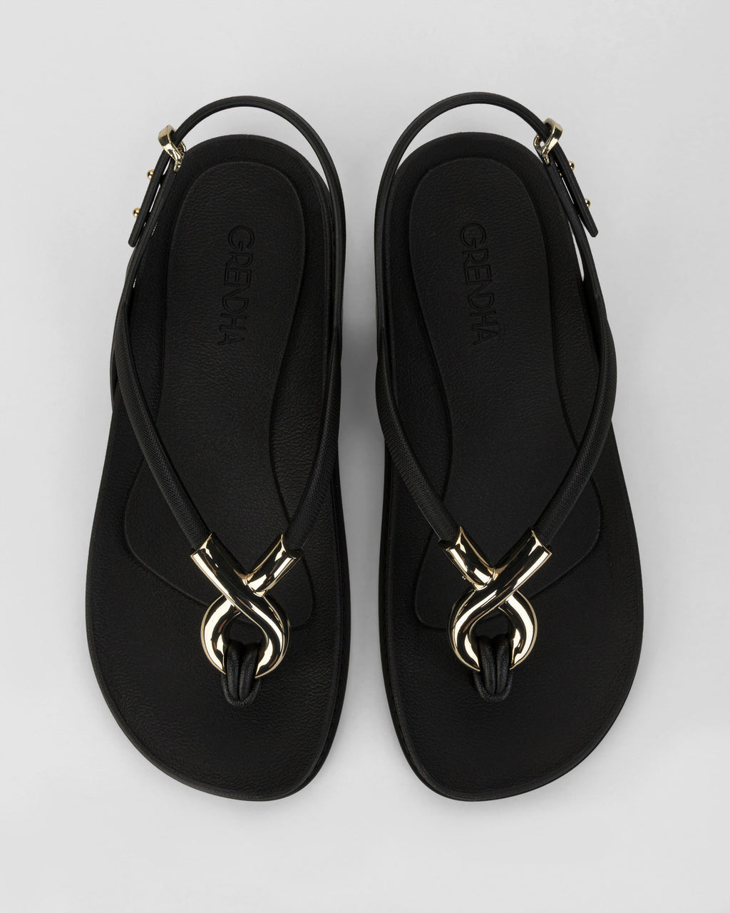 Sandalia Mujer Negro Muse Grendha