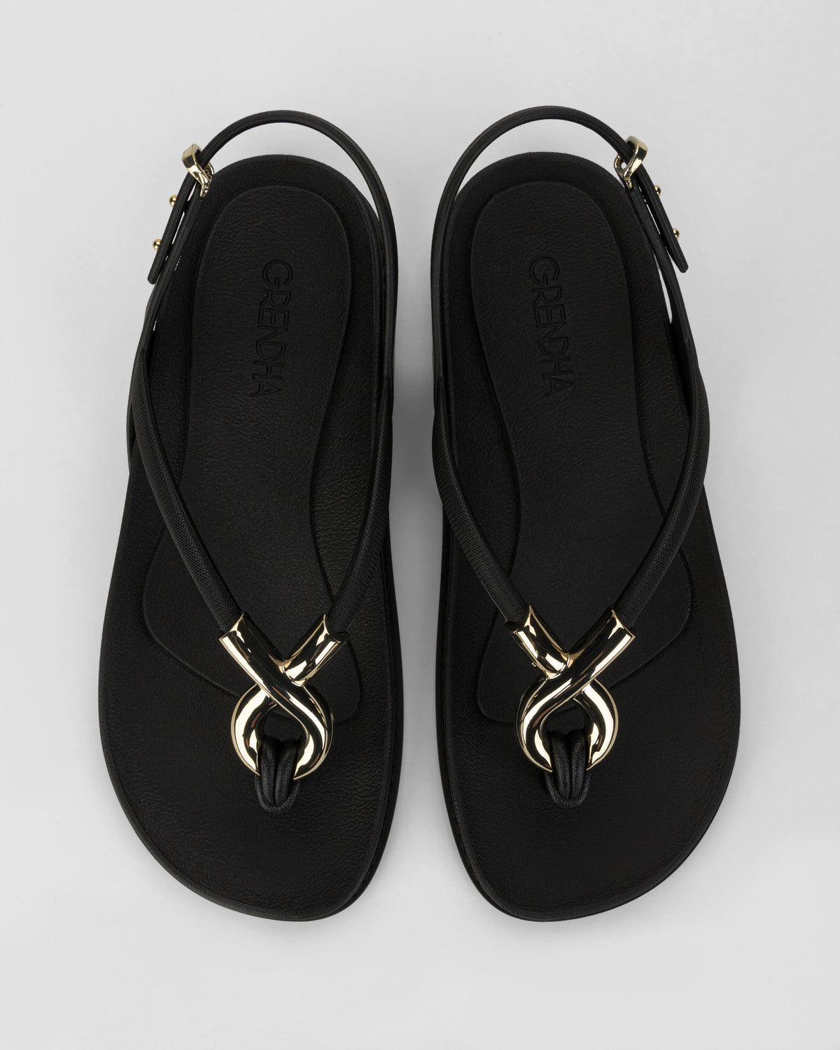 Sandalia Mujer Negro Muse Grendha