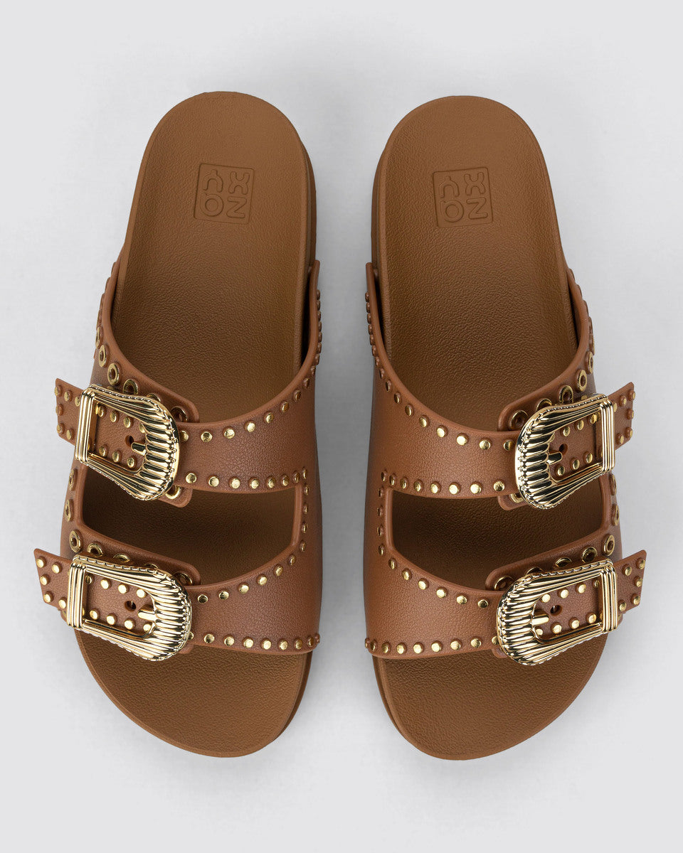 Sandalia Mujer Beige Hold Ad Zaxy