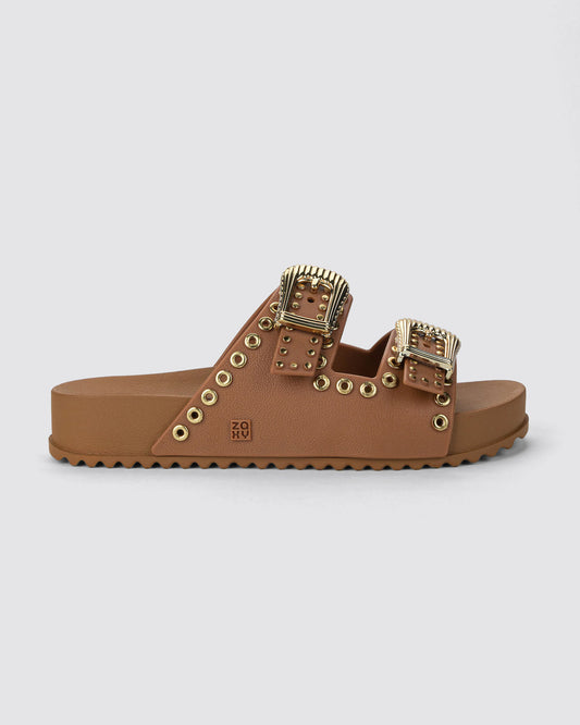 Sandalia Mujer Beige Hold Ad Zaxy