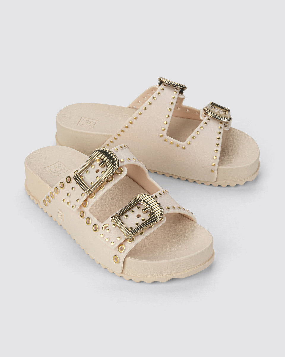 Sandalia Mujer Hueso Hold Ad Zaxy