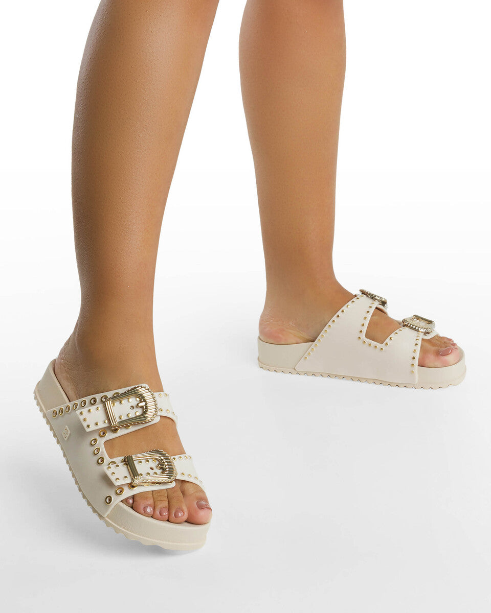 Sandalia Mujer Hueso Hold Ad Zaxy