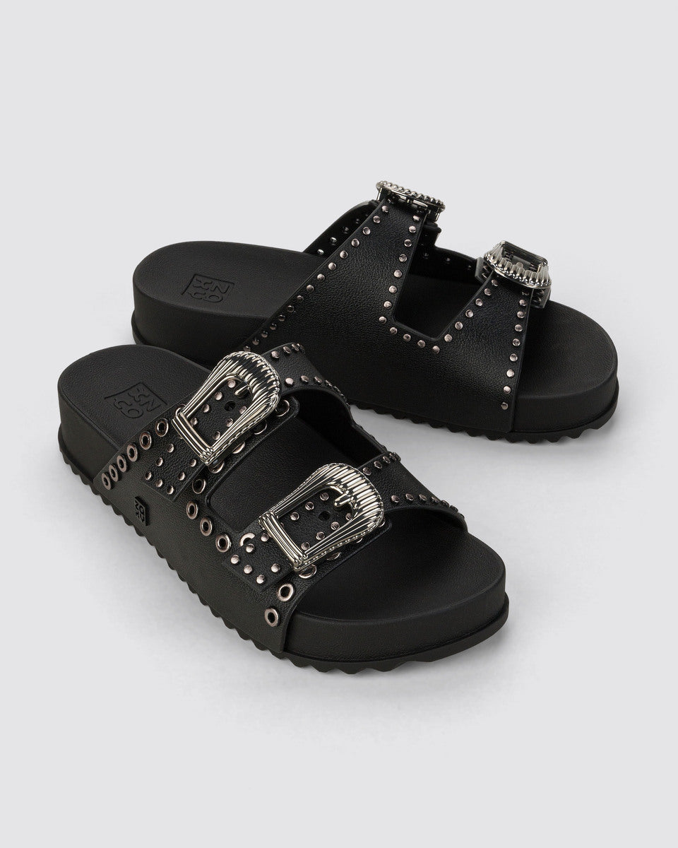 Sandalia Mujer Negro Hold Ad Zaxy