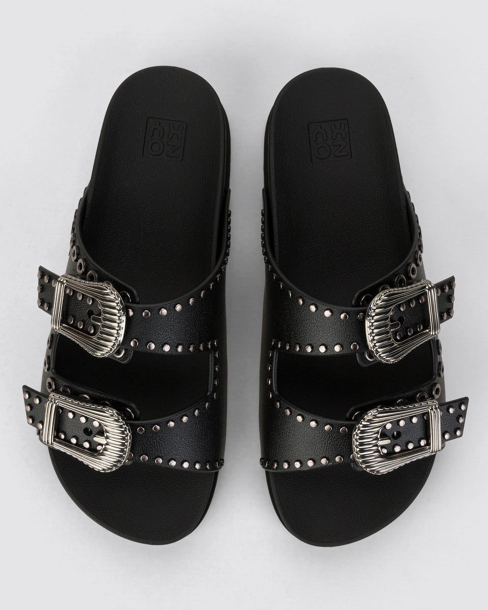 Sandalia Mujer Negro Hold Ad Zaxy