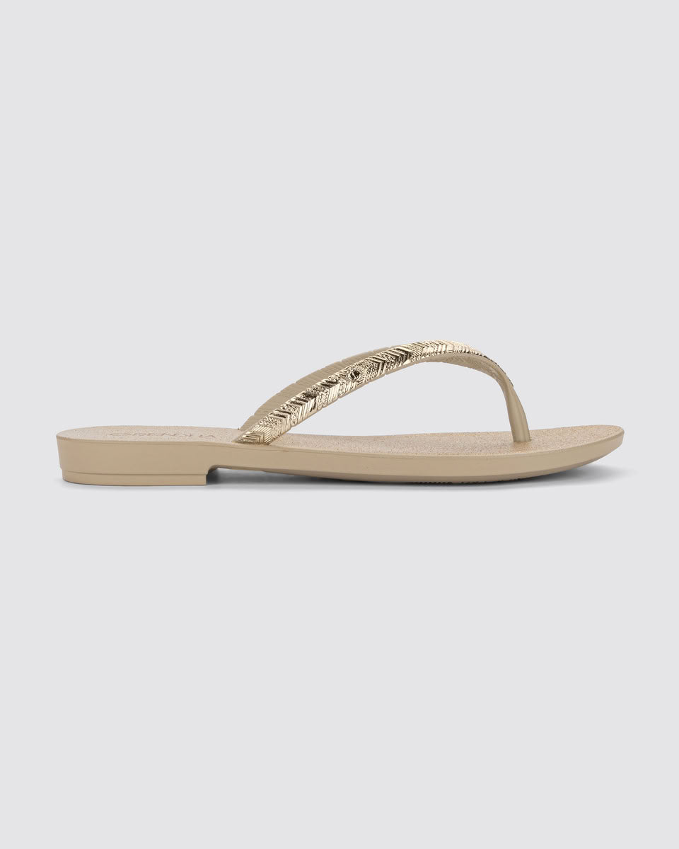 Sandalia Mujer Oro/Glitter Amor Grendha