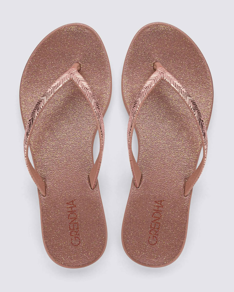 Sandalia Mujer Rosa/Glitter Amor Grendha