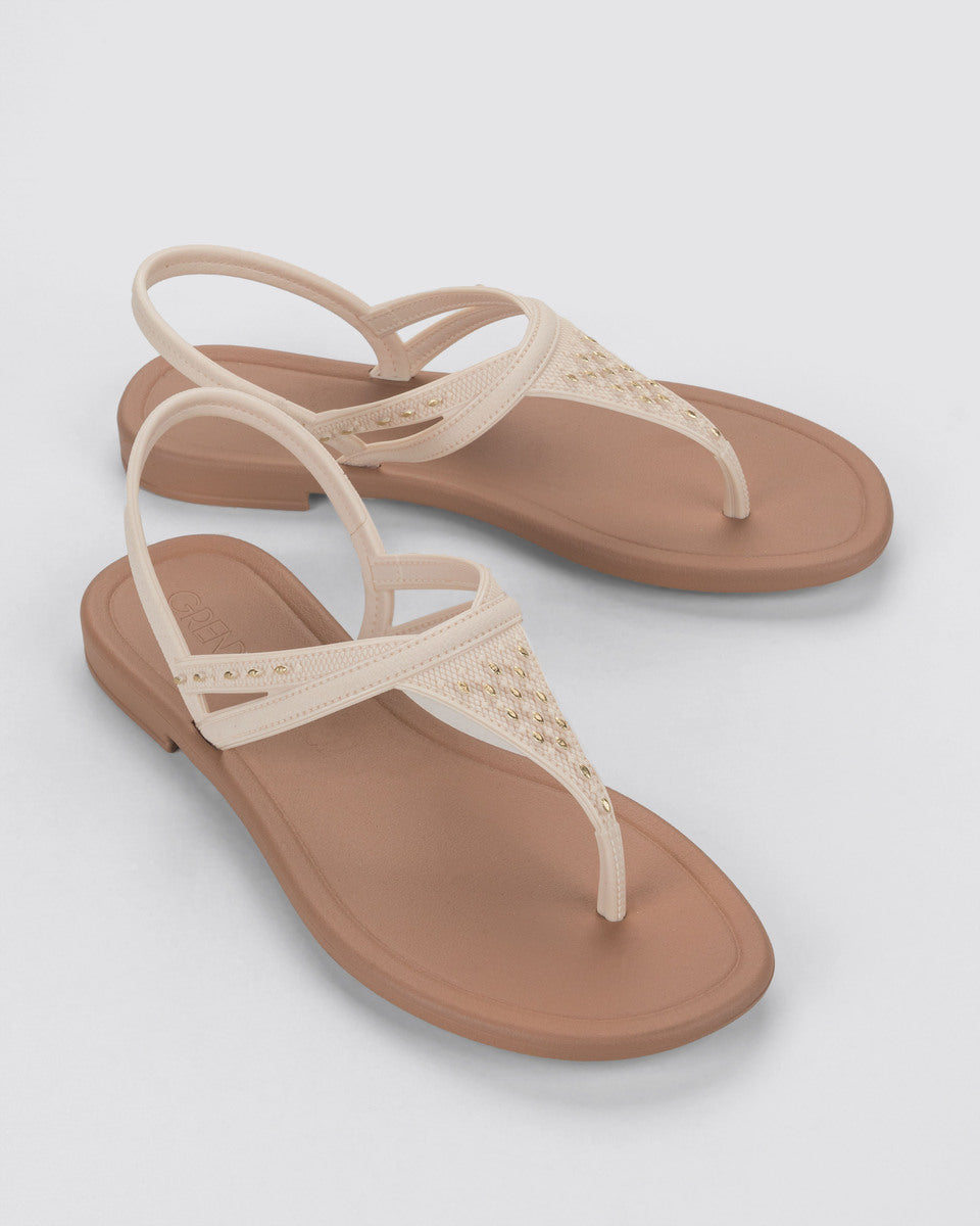 Sandalia Mujer Beige Día Sand Grendha