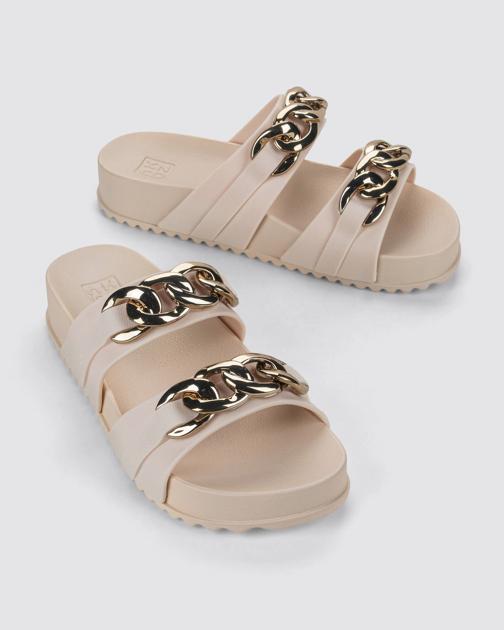 Sandalia Mujer Beige On Ad Zaxy