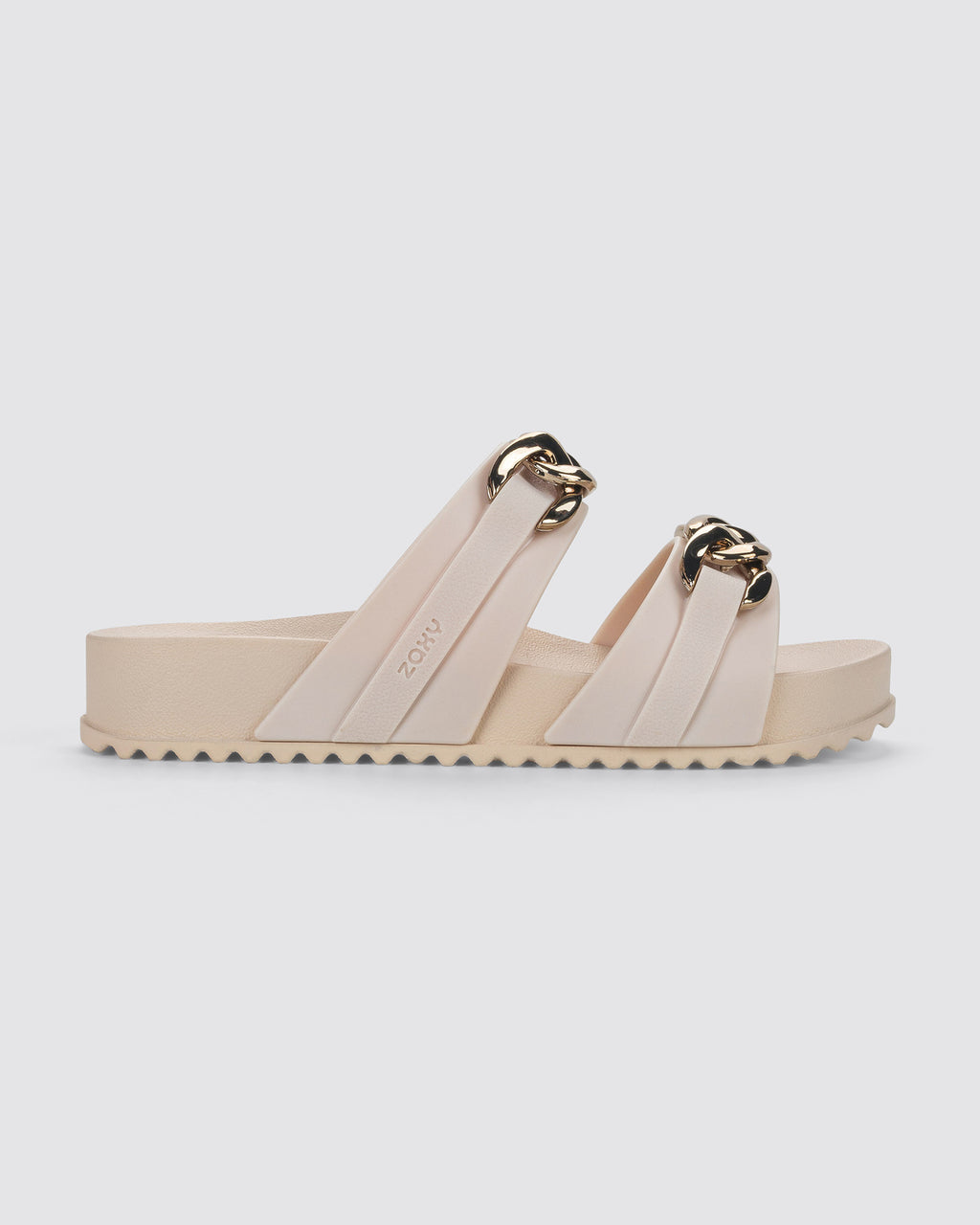Sandalia Mujer Beige On Ad Zaxy
