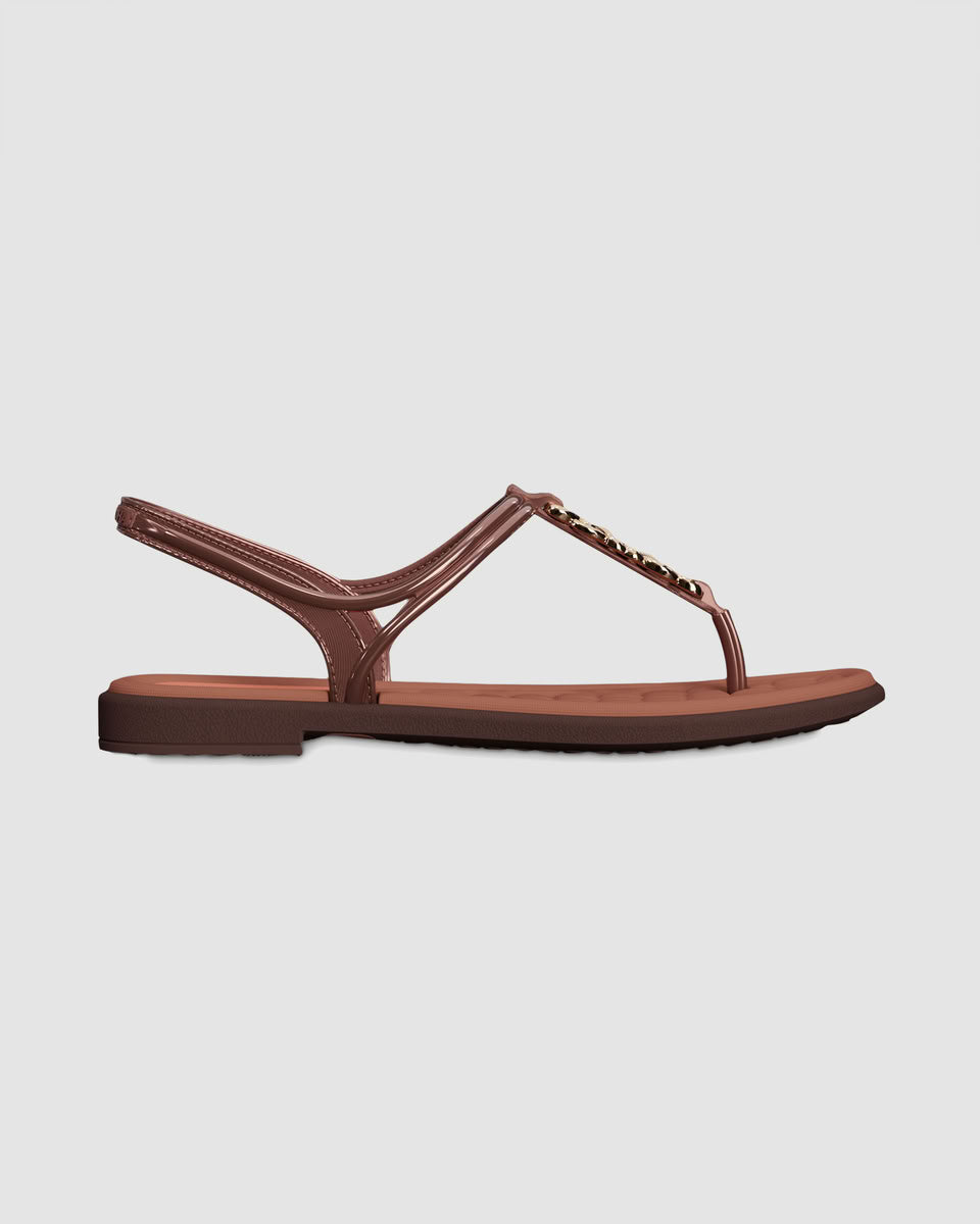 Sandalia Mujer Cobre Encanto Confort Grendha
