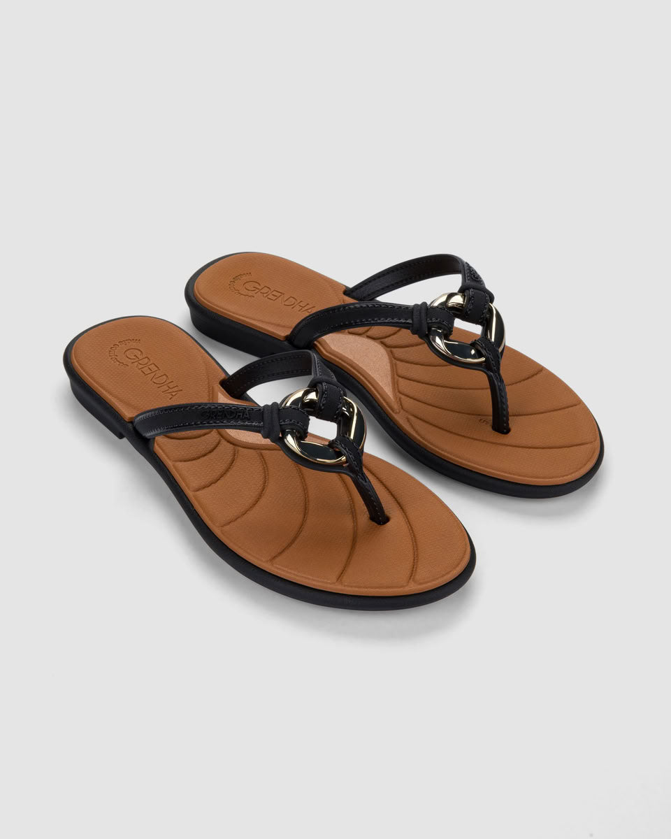 Sandalia Mujer Negro Mais Confort Grendha