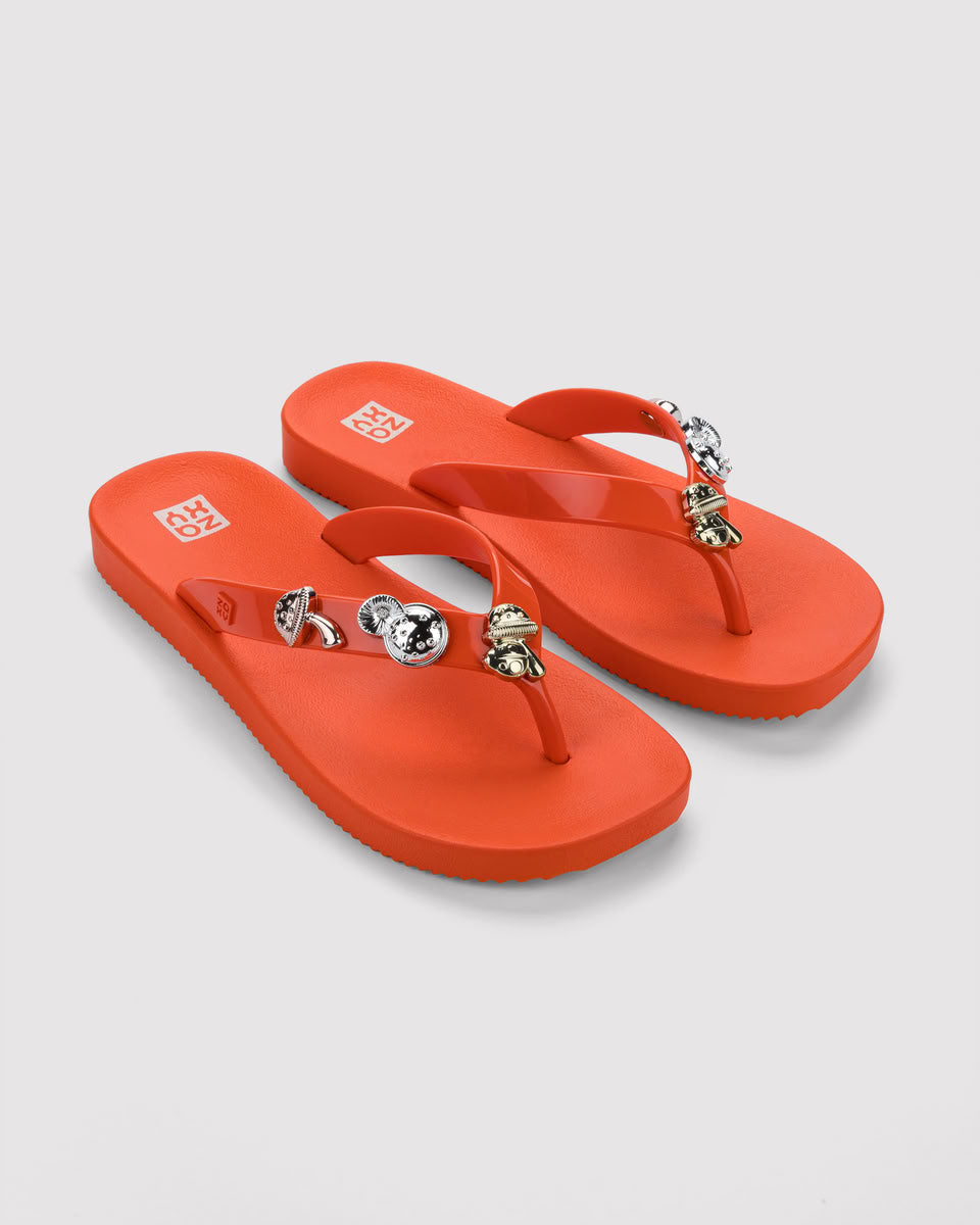 Sandalia Mujer Rojo Pin Zaxy