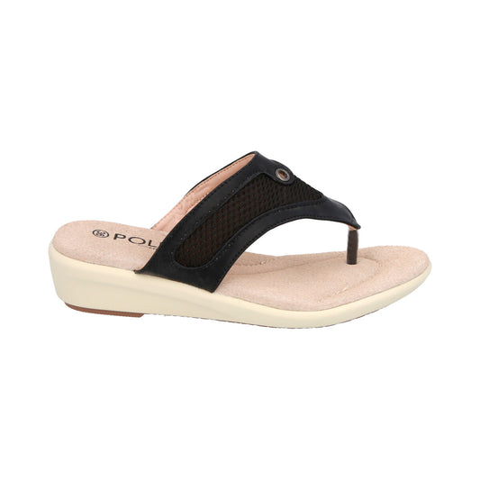 Sandalia Mujer Negro  Liberty Police