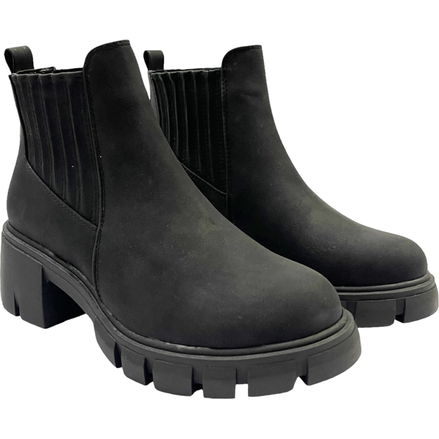 Botin Mujer Negro Plataforma Venecia Detogni