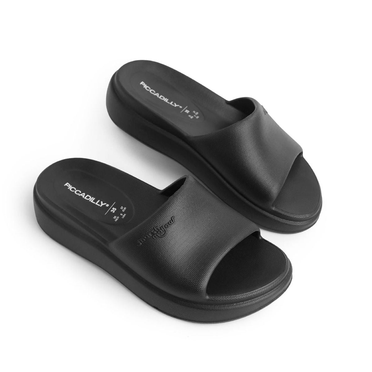 Sandalia Mujer Negro Marshmallow 789 Piccadilly