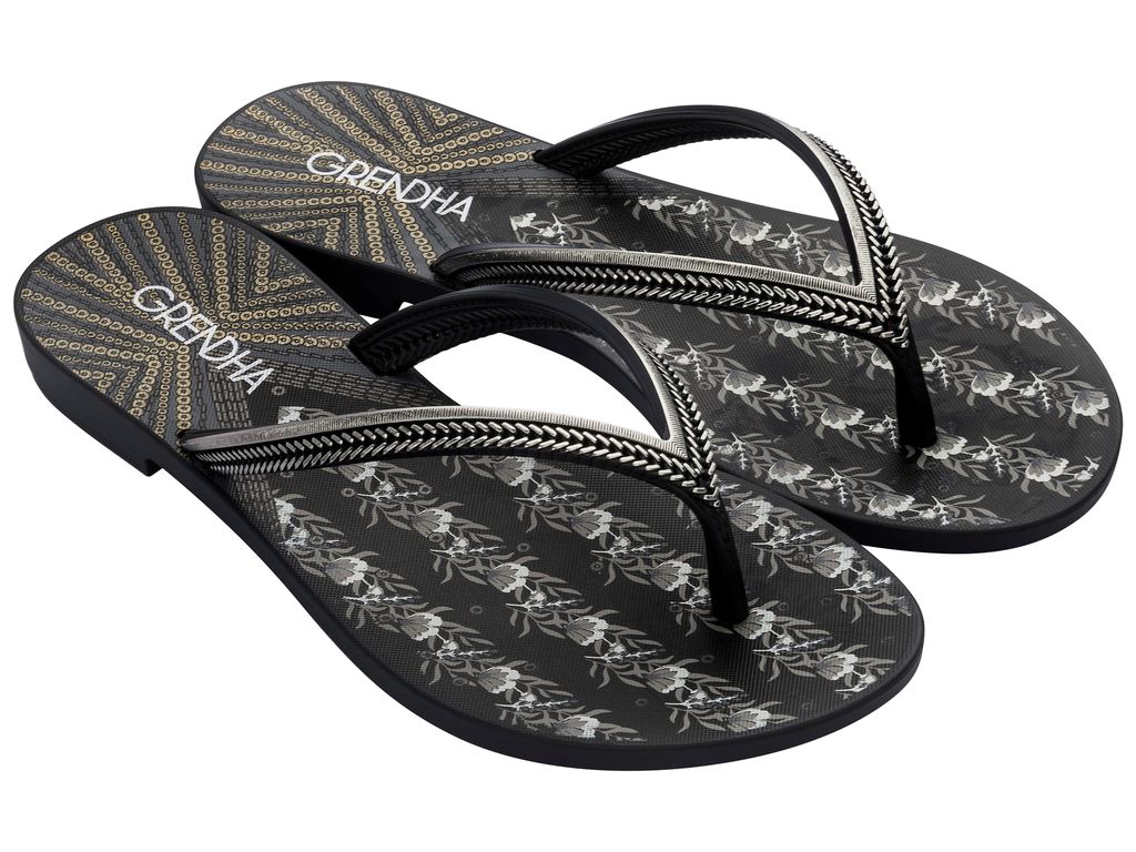 Sandalia Mujer Negro Acai 3095 Grendha