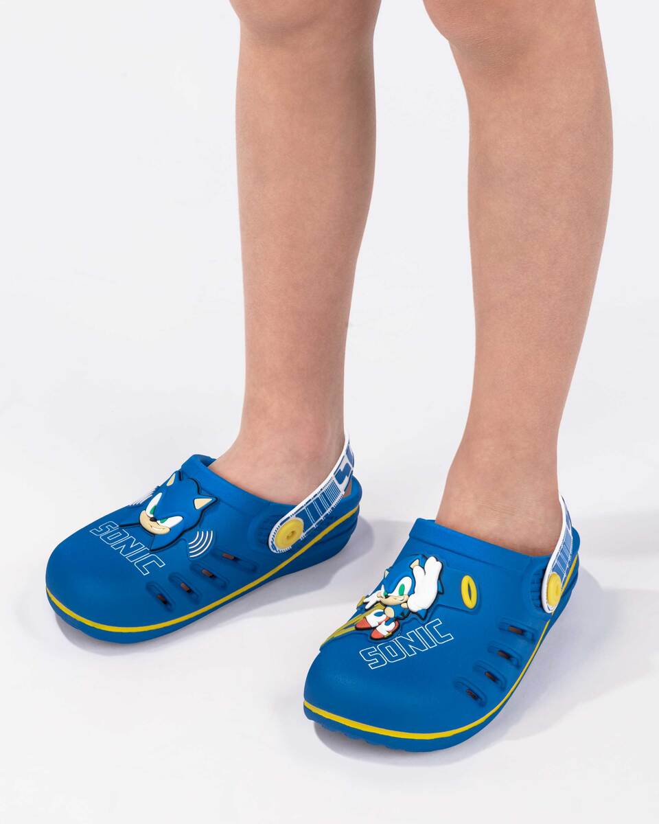 Sandalia Infantil Azul/Blanco Sonic Speed Ipanema