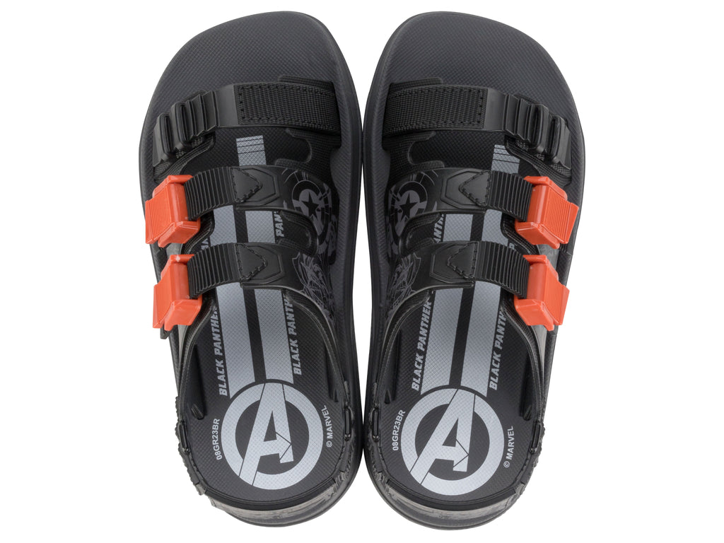Sandalia Niño Gris/Negro Marvel Ipanema