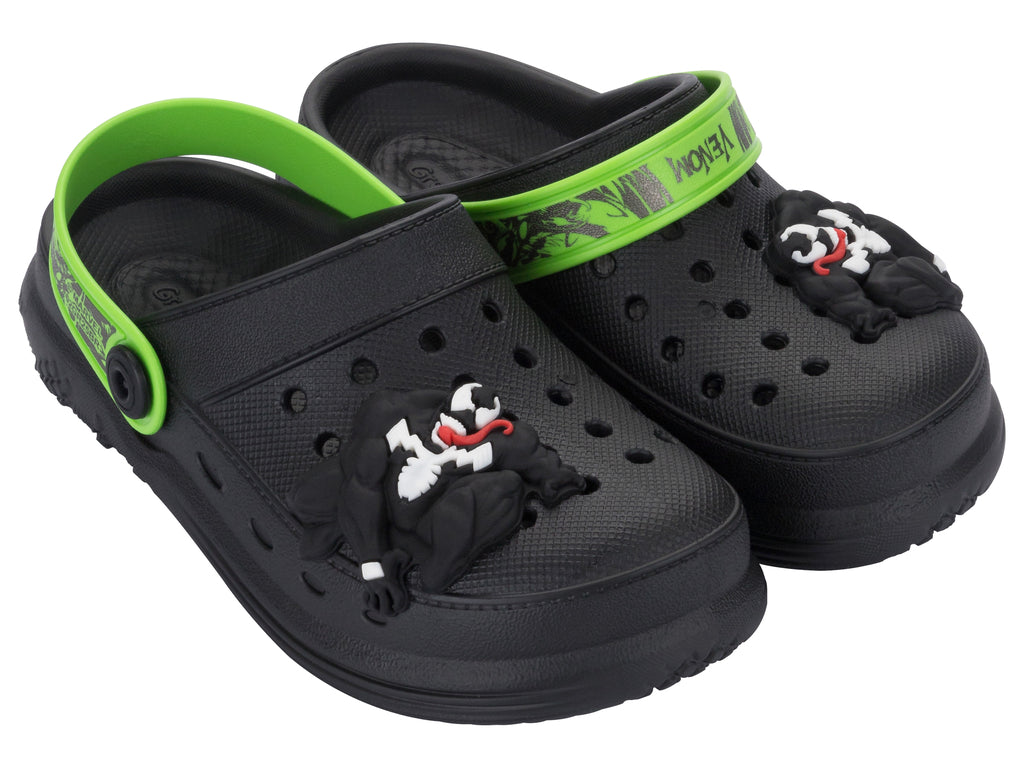 Sandalia Infantil Negro/Verde Marvel 157 Ipanema