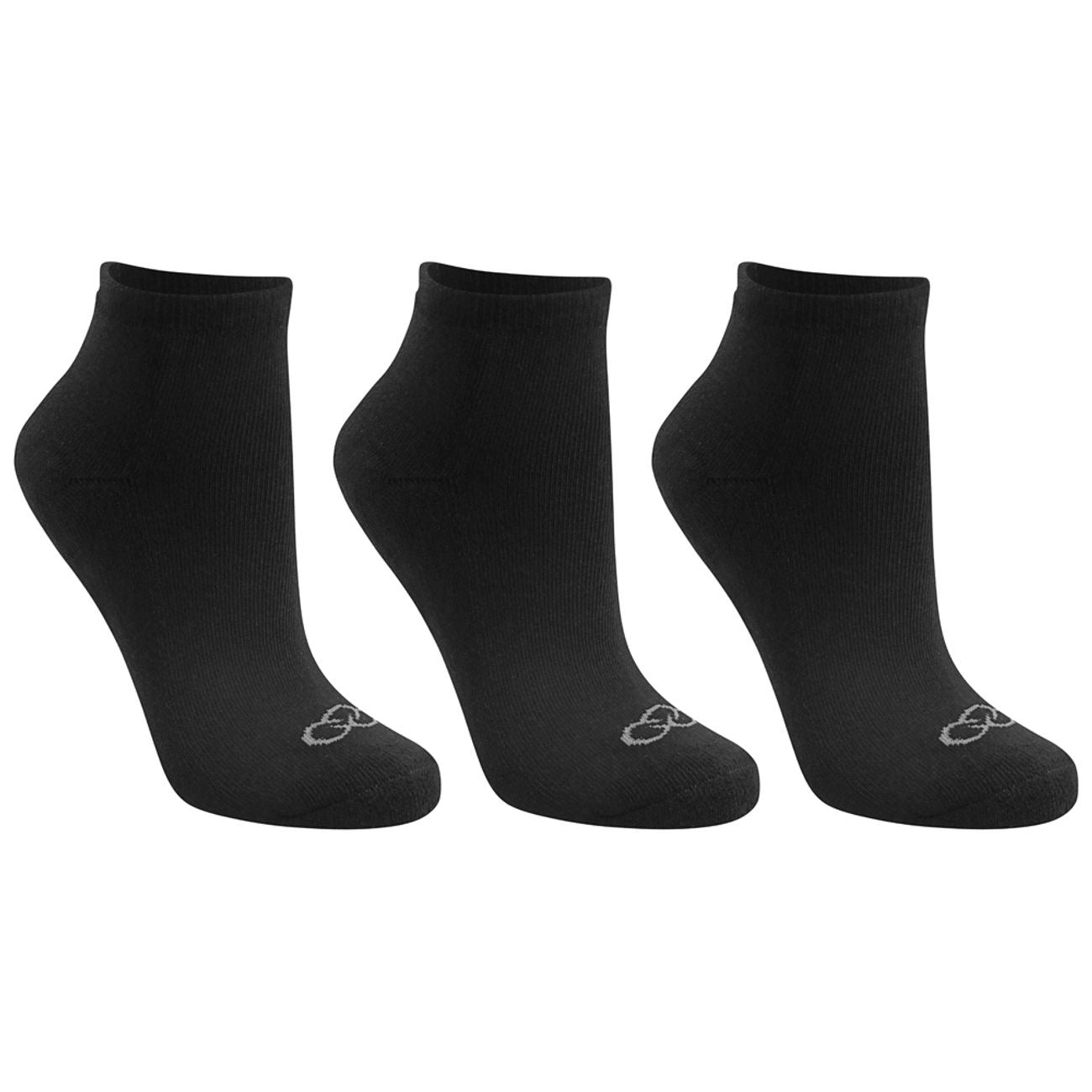 TRIPACK CALCETINES CORTOS NEGRO MUJER