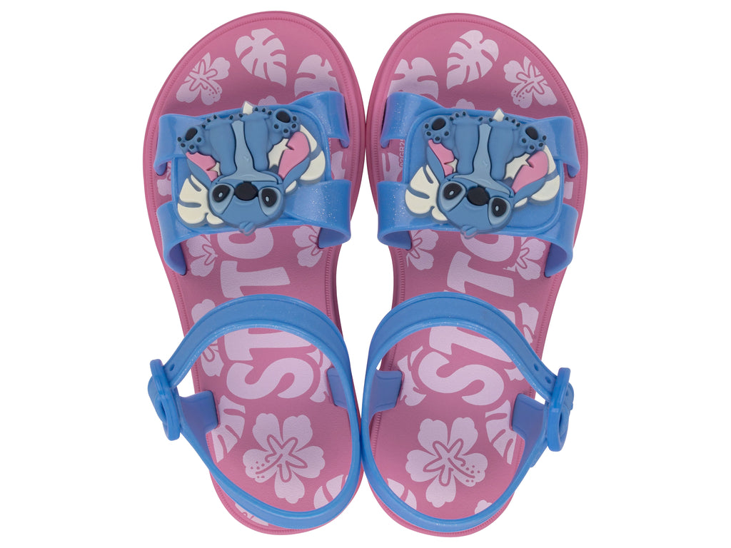 Sandalia Infantil Lila/Azul Glitter Stich 089 Ipanema