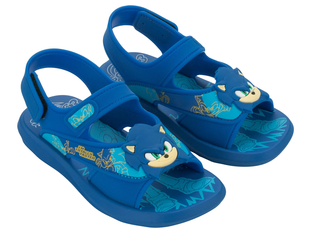 Sandalia Infantil Azul Sonic Rush Ipanema