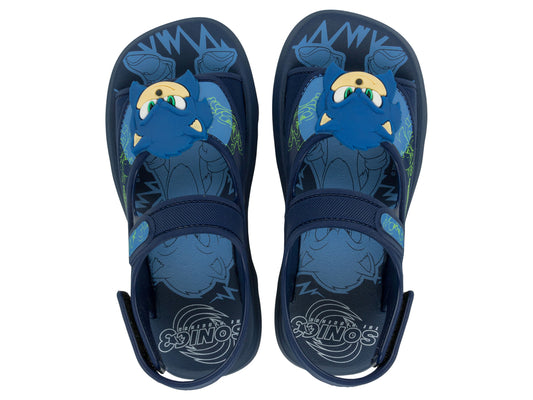 Sandalia Infantil Azul Oscuro Sonic Rush Ipanema