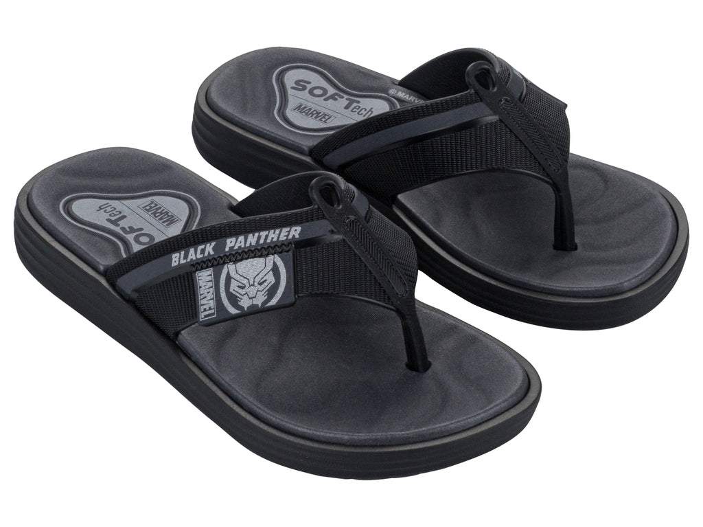 Sandalia Infantil Negro/Gris Marvel Ipanema