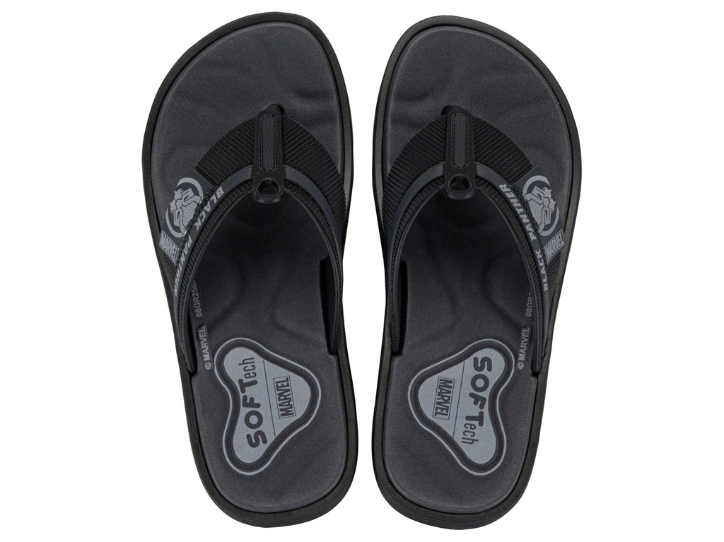 Sandalia Infantil Negro/Gris Marvel Ipanema